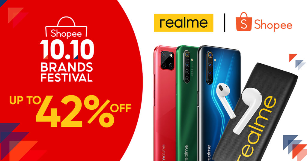 Discounts up to 42% await realme fans at Shopee 10.10 Brands Festival Sale           
