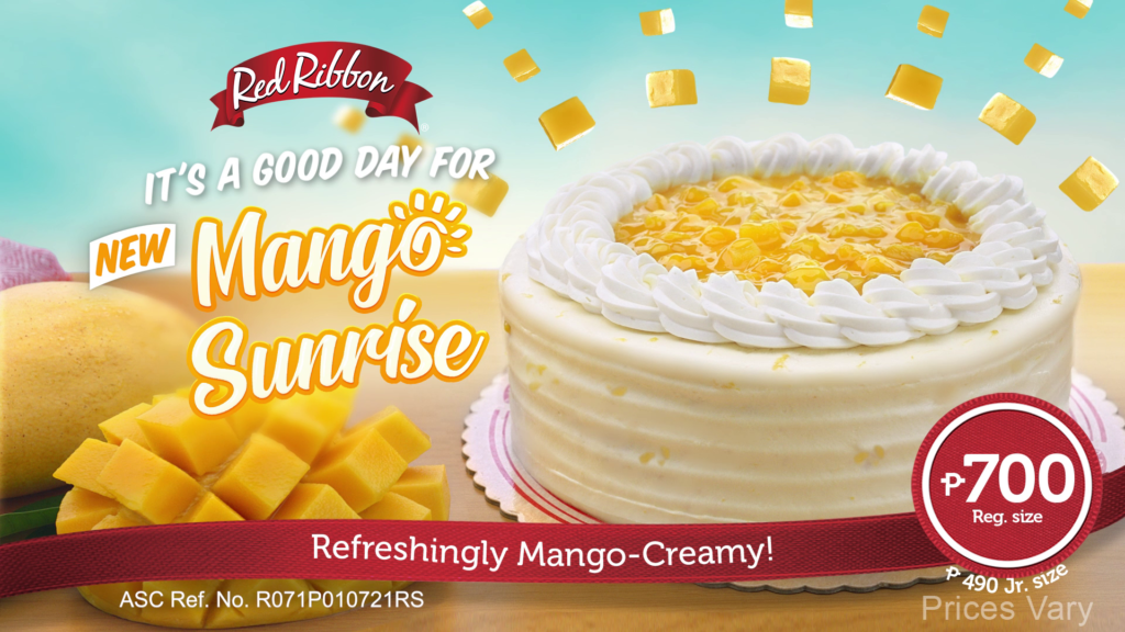Embrace fresh starts with Red Ribbon’s New Mango Sunrise Cake and New Bread Rolls