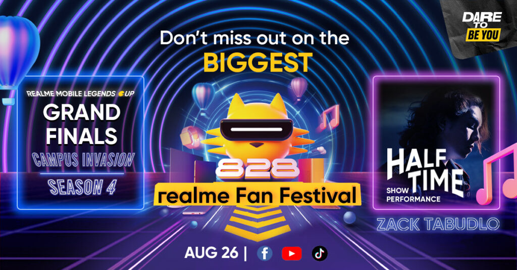 realme Fan Fest celebration continues with RMC Grand Finals; Zack Tabudlo to headline half-time show