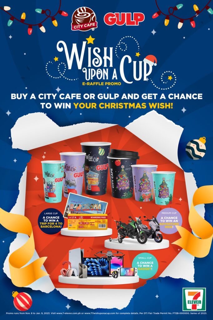 “Wish Upon A Cup” Holiday Promo by 7-Eleven Brings Christmas Dreams to Life with Gadgets, Adventure Ride, and a Trip to Barcelona