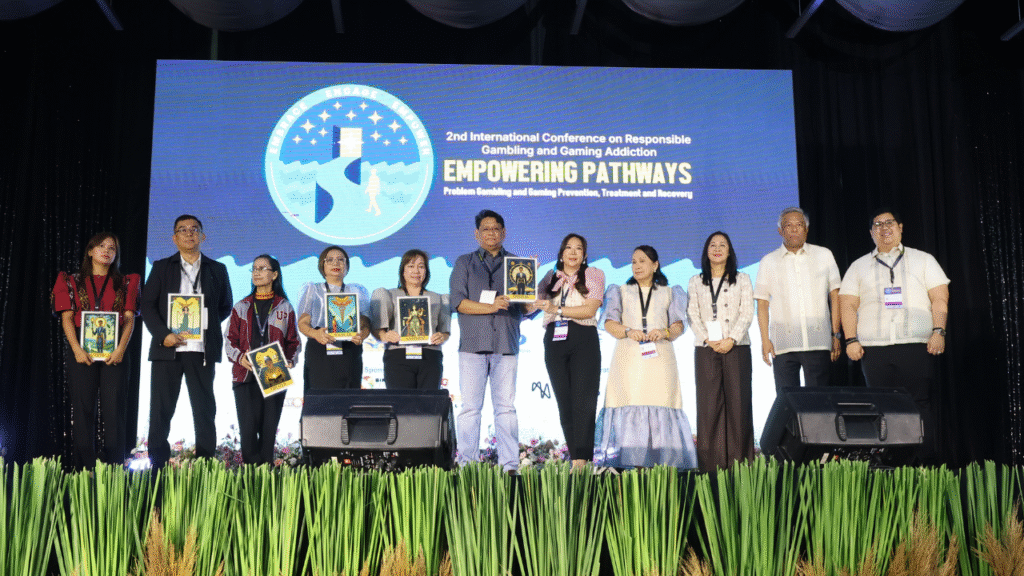 On May 19, 2025, DigiPlus’ CSR arm, BingoPlus Foundation, alongside key public and private organizations, led the call for responsible gaming at the 2nd International Conference on Responsible Gambling and Gaming Addiction held at the Quezon City M.I.C. Center, Philippines. In photos (from left to right): Youth Group Representative Dr. Rica Fatima Arias; Jay Valderama of Rehabilitation and Treatment Center;  Dr. Lorolie Vinluan RGC from UP Diliman; Quezon City Healthcare Director Dr. Ramona Abarquez; Municipality of Sta. Rosa, Laguna Representative, Ms. Elvira Marcelo; Solaire Resort Representative, Mr. Hexell Tulod; Ms. Angela Camins-Wieneke, Executive Director of BingoPlus Foundation; Ms. Tersita Castillo, President and Chairman of Seagulls Flock Organization; Quezon City Mayor, Honorable Joy Belmonte, PAGCOR Chairman/CEO, Mr. Alejandro Tengco; and Mr. Atty. Jesi Howard S. Lanete, Assistant Secretary Department of Interior and Local Government.